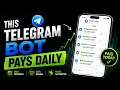 This Telegram Bot Pays Daily I Tested It for 7 Days The Passive Income Results Were Insane