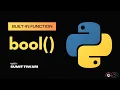 bool function in python python built-in functions Python Live Session