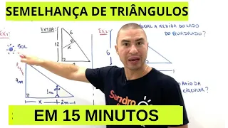 RÁPIDO e FÁCIL | SEMELHANÇA DE TRIÂNGULOS