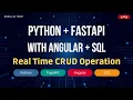 FastAPI Full Course in Tamil Angular FastAPI Real-Time CRUD Project Python Tutorial 2026