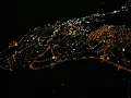 night flight over Tiberias in Israel.MP4