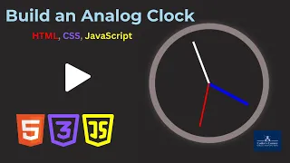 Build an Analog Clock with HTML CSS and JavaScript - Step-by-Step Tutorial