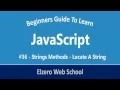 JavaScript In Arabic Strings Methods Locate A String