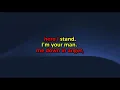 I'm Your Man   Leonard Cohen Karaoke