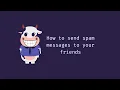 How to send spam messages on messenger to your friends Python Maboo Kool