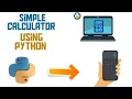 Calculator Using Python Making Simple Calculator Using Python
