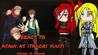 isekai one turn kill nee san react to itadori vs sukuna asahi as itadori yuuji