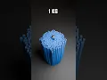 Solid Cylinder Structure made of 15000 Cubes Satisfying Collapse #satisfying #animation #blender