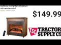 Tractor Supply Electric Infrared Heater REVIEW High End 149 99
