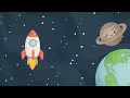 Baby Sleep Music Video Planets, Stars & Rockets | Relaxing Low Stimulation Space for Toddlers
