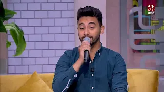 استمع لصوت المطرب الشاب أحمد حمادة وهو يبدع في غناء استنيتك عمري بحاله 