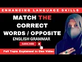 Antonym Matching Activity Learning Antonyms Through Context Match The Words Opposite