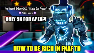 FNAF TD The Fastest Way to Get Rich - Marketplace Tactics