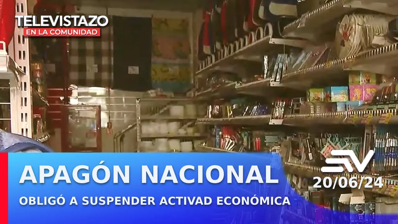 Apagón obligó a suspender actividad económica| Televistazo en la Comunidad