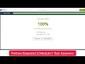 Cisco Python Essential 2 Module 1 Test Answers PE2 - Module 1 Test Answers
