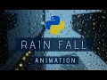 Rain Animation Python Background for GameDev