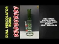 How to Fill a Glass percolator Bong Dual percolator bongs in India