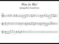 SHEET MUSIC - Woe Is Me! - Worlds Smallest Violin Mr. Krabs  SPONGEBOB/ PARTITURA