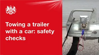 Towing a trailer with a car safety checks