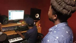 studio time with wutah kobby making of am scared by cashtwo