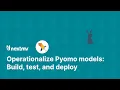 Build test and deploy Python-based Pyomo MIP decision models with DecisionOps