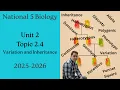 National 5 Biology 2 4 Variation and Inheritance - Full Lesson