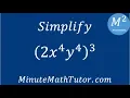 Simplify 2x 4y 4 3