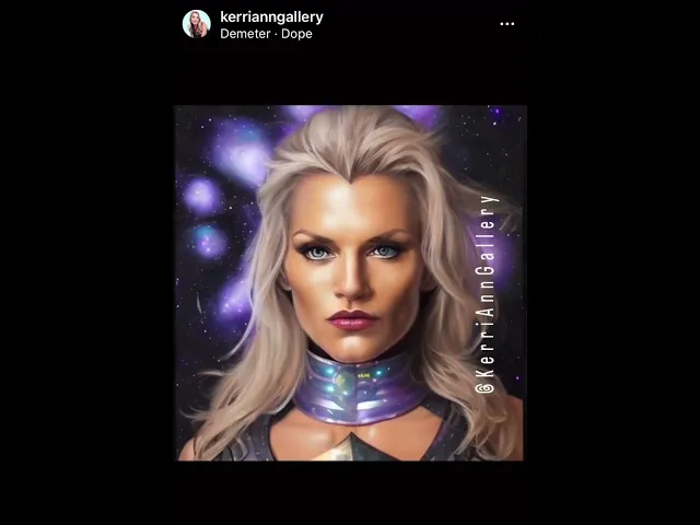 Sonya Blade (Kerri Ann Hoskins) and her designs were created by AI Lensa
