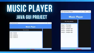 Stunning Java Music Player with Dynamic Visualizer Modern GUI