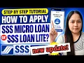 How to apply SSS Mirco Loan or SSS Loan Lite SSS Micro loan 2026