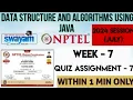 Data Structure and algorithms using Java - NPTEL 2024 July WEEK 7 QUIZ ASSIGNMENT SOLUTION