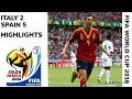 Italy 2-5 Spain | World Cup 2010 Highlights | Quarter Final | PES2010