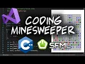 CODING MINESWEEPER IN C SFML VISUAL STUDIO 2019 with GRAPHICS