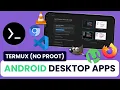 Desktop apps on ANDROID - VS Code VLC GIMP How to install programs on Termux