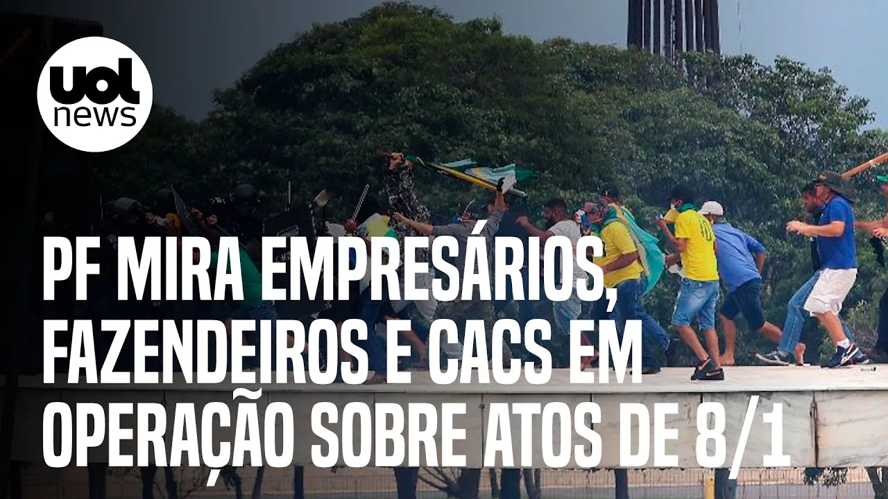 PF faz operação com 22 mandados de busca e apreensão para identificar financiadores do 8/1