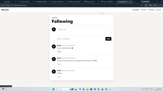 CS50 s Web Programming with Python and JavaScript Project 4 Network