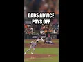 Michael Brantley getting some hitting tips from Dad