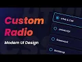 How To Create Custom Radio Button Using HTML CSS