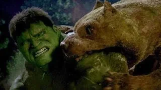 الرجل الاخضر ضد الكلاب The Hulk Vs Dog 