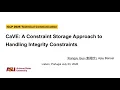 26 - CaVE A Constraint Storage Approach to Handling Integrity Constraints