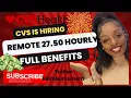 CVS IS HIRING PLUS ANOTHER 100k OPPORTUNITY REMOTE AND FULL BENEFITS