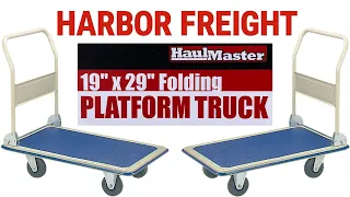 Harbor Freight Folding Platform Truck 19 x 29 Assembly Review