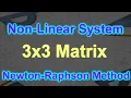 Step By Step Non-Linear System Of Equations - Newton-Raphson Method