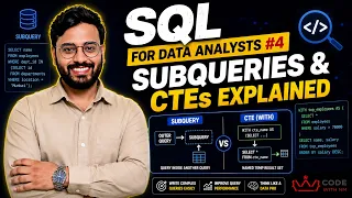 SQL for Data Analysts Subqueries CTEs Explained LIVE