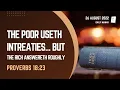 Proverbs 18 23 The Poor Useth Intreaties Daily Manna