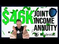 46k Year Immediate Joint Income Annuity with Prudential