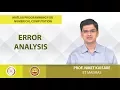 Error Analysis