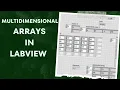 LabVIEW Tutorial - Multidimensional Arrays in LabVIEW