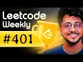 DP Optimization from first principles Leetcode Weekly 401 and Biweekly 132 LIVE learning Session