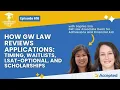 How GW Law Reviews Applications Timing Waitlists LSAT Optional and Scholarships Episode 616